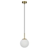 Salonowa lampa wisząca Dorado LP-002/1P kula złoty biały