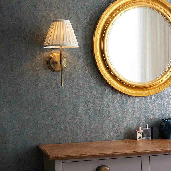 Sypialniana lampa ścienna Rennes & Carla 103346 kremowa mosiądz