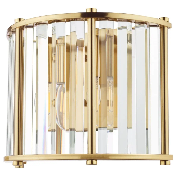 Kryształowy kinkiet ścienny Kiran KIR0935 do jadalni mosiądz