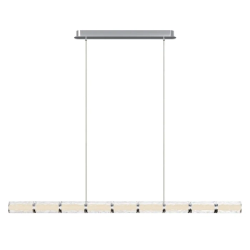 Industrialna lampa wisząca Love P0647 LED 37W 3000K belka srebrny