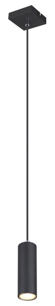 Lampa wisząca Robby 57911HB okrągła do holu czarna chrom