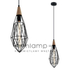 Industrialna LAMPA wisząca MAELLE MDM-2595/1S BK Italux druciana OPRAWA zwis drut czarny