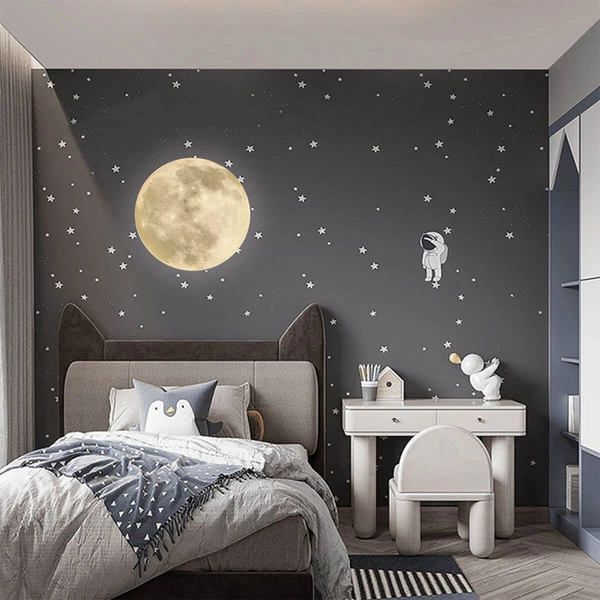 Plafon Luna LP-1106/1C Luna LED 24W 4000K księżyc metalowa szara