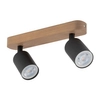 Podwójny reflektor sufitowy Top Wood 3291 TK Lighting drewniany czarny