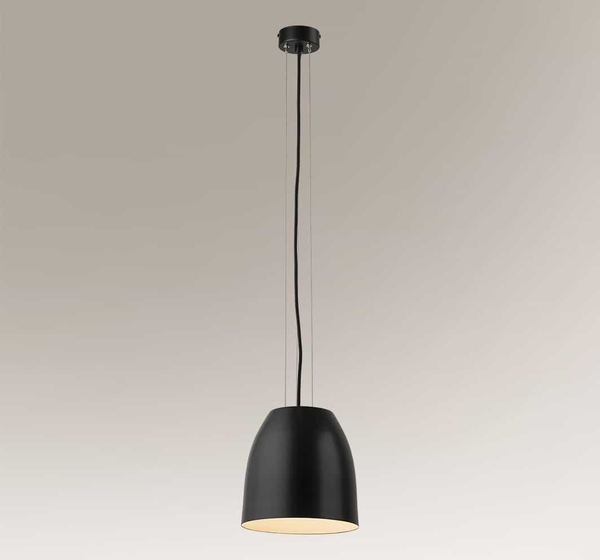 Wisząca LAMPA industrialna MISAWA 7838 Shilo metalowa OPRAWA okrągły ZWIS loftowy czarny