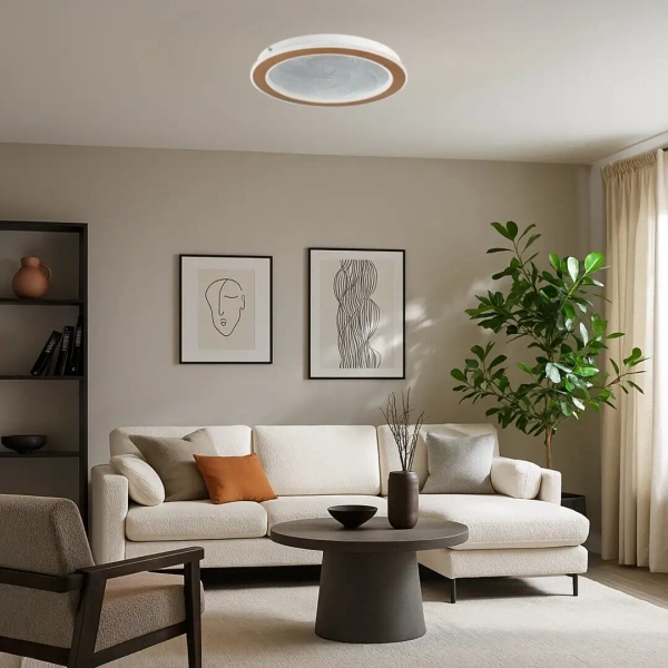 Ringowy plafon sufitowy Zofrael 71281 LED 24W 3000-6500K złoty