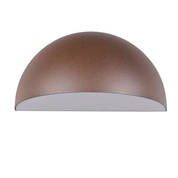 Kinkiet ścienny na taras MAAS 262460124 kopuła IP44 rdzawa