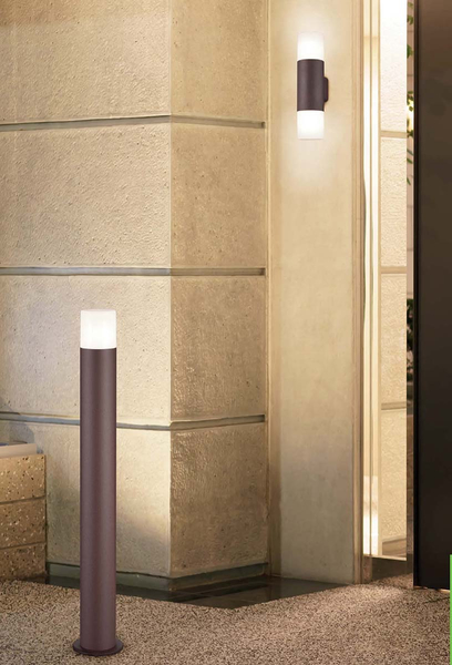 Tarasowa lampa stojąca Hoosic 522260124 miedziana tuba outdoor