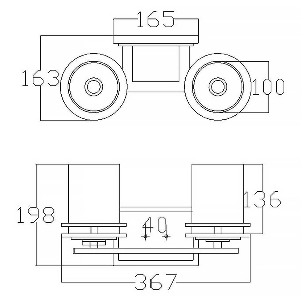 Szklana lampa ścienna Hendrik KL-HENDRIK2-BATH podwójna IP44 chrom biała