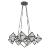 Modernistyczna wisząca lampa Cairo QN-CAIRO8-UBZ-CR szklany czarny