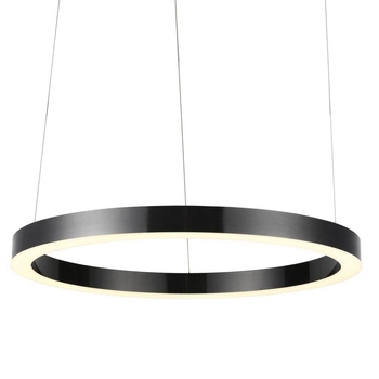 Metalowy ring Circle ST-8848-80 black Step LED 80W 3000K podwieszany tytanowy