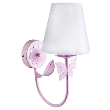 Kinkiet ścienny dziecięcy ALICE PINK MLP962 do sypialni motyl różowy