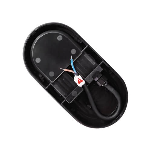 Sufitowa LAMPA plafon ARON 03798 Ideus owalna OPRAWA hermetyczna LED 12W 4000K zewnętrzna IP65 czarna