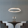 Lampa wisząca ring Midway LP-033/1P L GD Cristal Triangle LED 50W złota