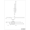Elewacyjna lampa ogrodowa LETRA  DL242221460 LED 9W 3000K IP54 grafitowa