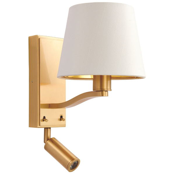 Kinkiet do sypialni Harvey 69092 spot LED 4W 3000K do czytania biały złoty