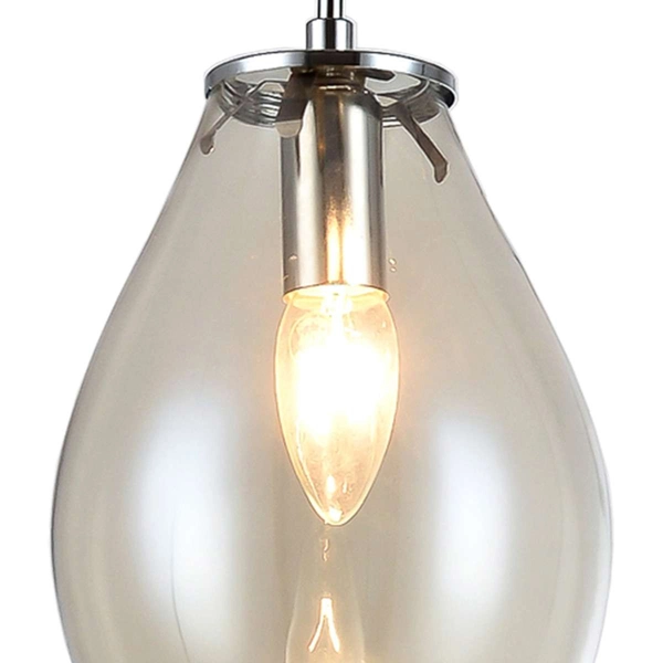 LAMPA wisząca FONDI LP-1214/1P Light Prestige szklana OPRAWA zwis przezroczysty