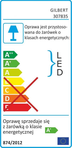 Ścienna lampa zewnętrzna GILBERT 307835 Polux półokrągła LED 3000K 10W IP44 czarna