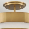 Sufitowa lampa art. deco Echelon QN-ECHELON-SF ringi białe mosiądz