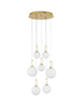 Jadalniana lampa wisząca YARA LE42757 kaskada balls LED 52W 3000K złota