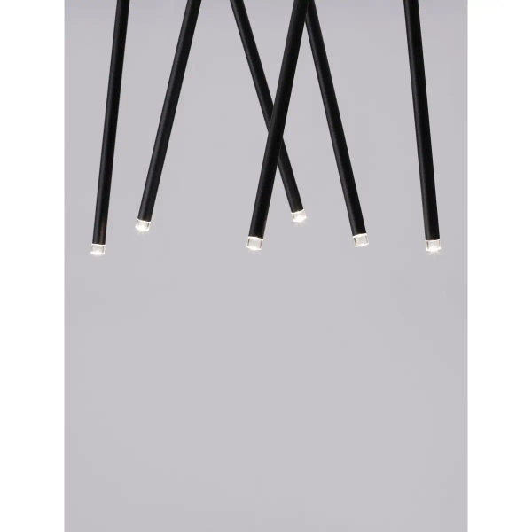 Lampa sufitowa metalowa NOVENCIO LE45465 LED 17W 3000K czarna