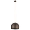 Zwisająca lampa do jadalni Zoe 10171 kopuła metalowa brązowa