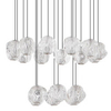 Wisząca lampa do salonu CHEPEN LE44427 LED 87W 3000K czarna chrom