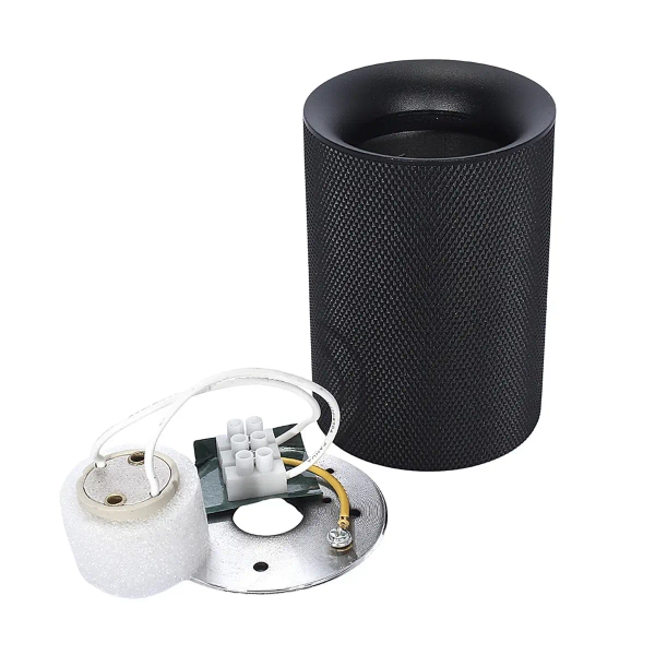 Lampa sufitowa tubka 1380 metalowa do kuchni czarna