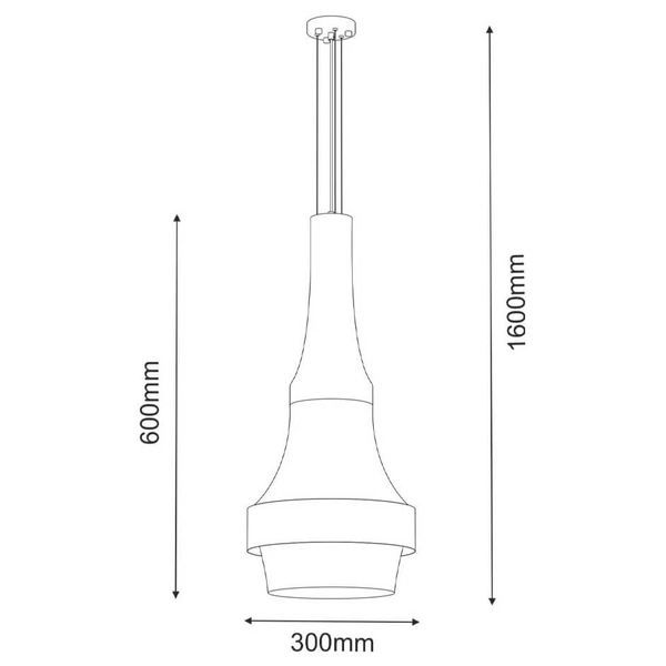 Zwisowa lampa jadalniana Dota 5038 Amplex LED 20W 3000K rustykalna beżowa