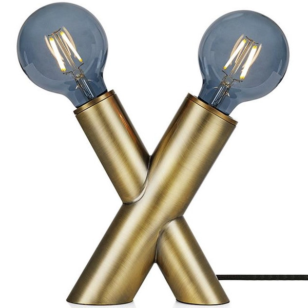 Loftowa lampa stołowa SIMUL 108053 Markslojd metalowa mosiądz