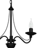 Czarny żyrandol Róża 397E_1 Aldex lampa świecznik 3-punktowy do salonu