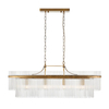 Łańcuchowa lampa wisząca Marietta 112573 nad stół salonowa mosiądz