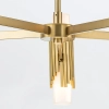 Lampa wisząca glamour Marvele MARVELE10-AB-OPAL tubki mosiądz