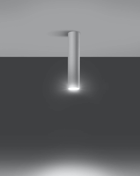 LAMPA sufitowa SL.0435 metalowa OPRAWA tuba downlight biała