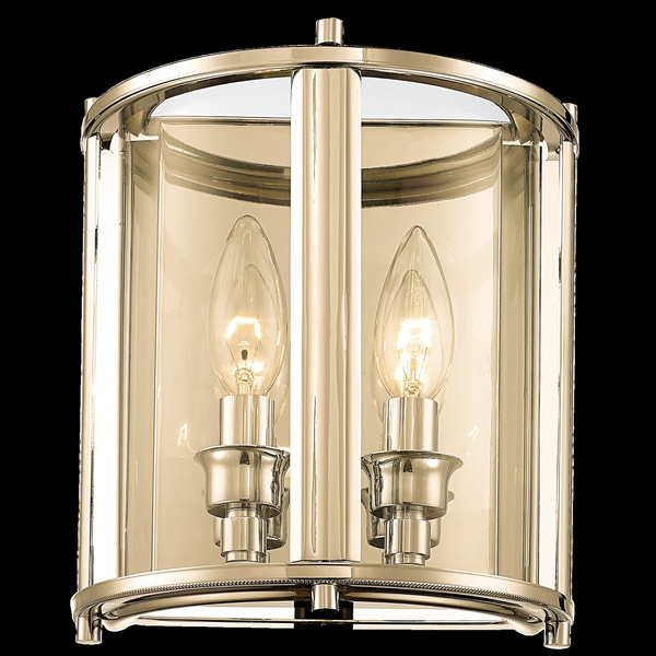 Ścienna lampa loftowa NEW YORK W02312AU szklany kinkiet złoty
