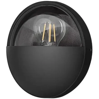 Okrągła lampa ścienna zewnętrzna CASVELO LE75255 metalowa IP65 antracyt