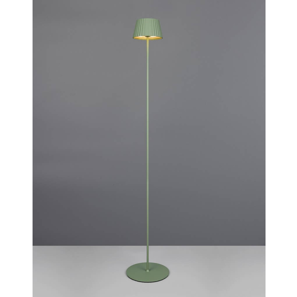 Stojąca lampa ledowa Suarez R47706149 LED 2W 3000K IP44 zielona