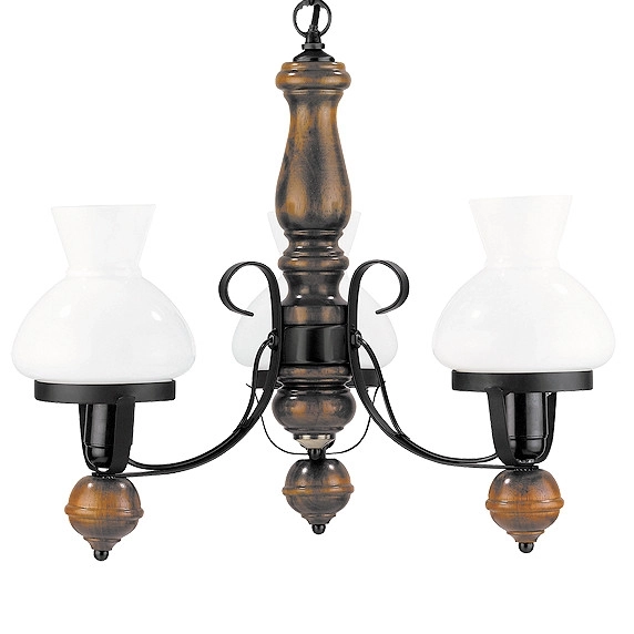 Żyrandol LAMPA wisząca PETRONEL 7078 Rabalux rustykalna OPRAWA vintage drewno orzech rustic