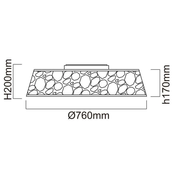 Plafon LAMPA sufitowa Forina Cromo PL Orlicki Design okrągła OPRAWA z wycięciami LED 48W 3000K chrom