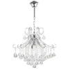 Żyrandol LAMPA wisząca Barcelona 6248/4 8C Elem pałacowa OPRAWA glamour crystal ZWIS na łańcuchu chrom przezroczysty