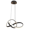 Sypialniana lampa wisząca Indigo MD9717-1-3BGD LED 44W 3000K czarny złoty