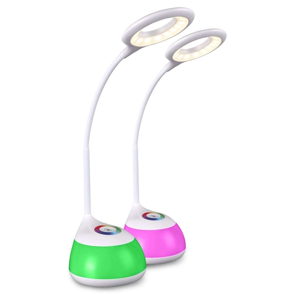 Regulowana LAMPKA biurkowa GALACTIC 311191 Polux stojąca LAMPA stołowa LED 5W 3000K RGB do pokoju dziecięcego biała