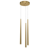 Wisząca lampa Cascade MOD132PL-L36BSK1 LED 19W 4000K potrójna mosiądz