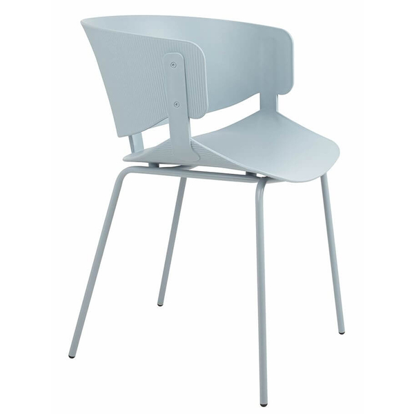 Jasnoszare krzesło nowoczesne Garret ARM-001.GREY do kuchennego stołu