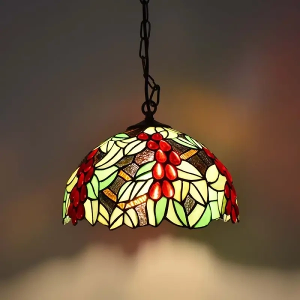 Lampa wisząca Capolavoro ABR-LS-CAPO2 szklany witraż tiffany kolorowa