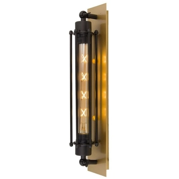 Lampa ścienna Retro Loft ABIGALI-KR-E27-GOLD-BLACK złota czarna