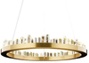 Lampa wisząca Nenufar MSE010100125 glamour kryształowa złota