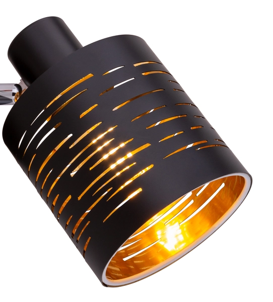 Ścienna lampa regulowana Tunno 15342- 1 czarna złota