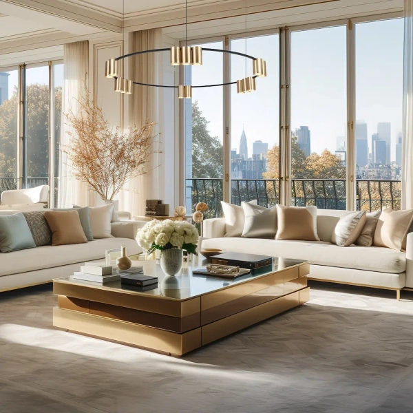 Pierścieniowa lampa wisząca GENESIS ML0378 tubki złote czarne