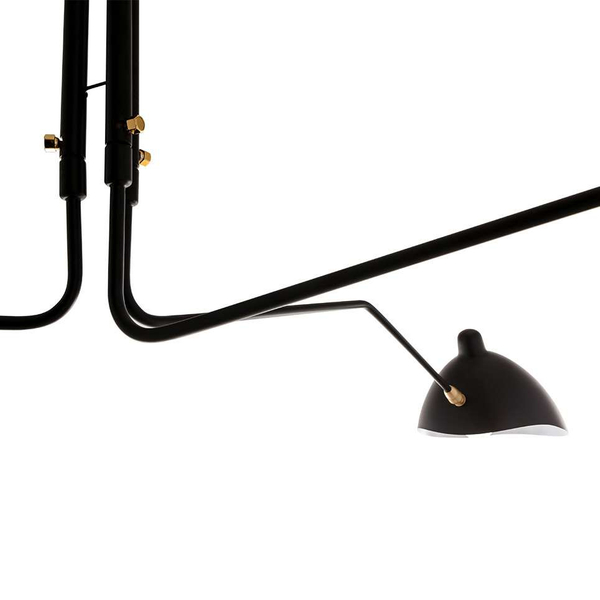 Loftowa LAMPA sufitowa DAVIS MDE610-3 Italux industrialna OPRAWA metalowa na wysięgnikach pająk czarny